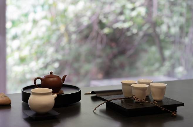 Matchacha Seoul's tea counter (Matchacha)