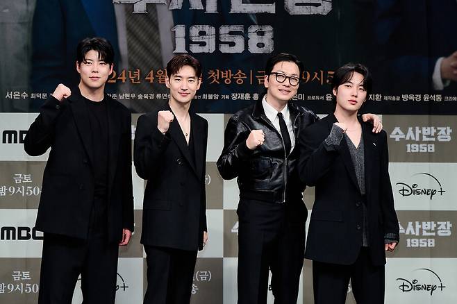 ▲ 왼쪽부터 '수사반장 1958'의 최우성, 이제훈, 이동휘, 윤현수. 제공|MBC