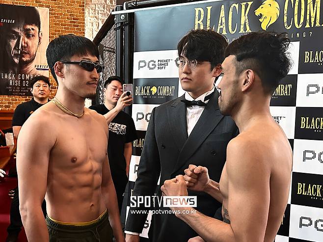 ▲ [밴텀급] '록리' 야마모토 세이고(61.7kg) vs '겜블러' 이성철(61.6kg)