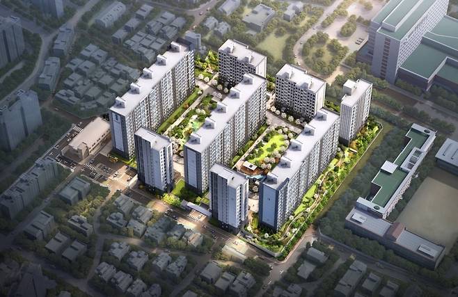 포스코이앤씨, '더샵 둔촌포레' 조감도. 사진=포스코이앤씨