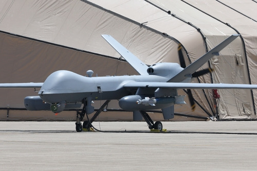 2024 연합편대군 종합훈련에 참여한 미 공군의 무인 공격기 MQ-9 리퍼. 사진 제공=국방일보