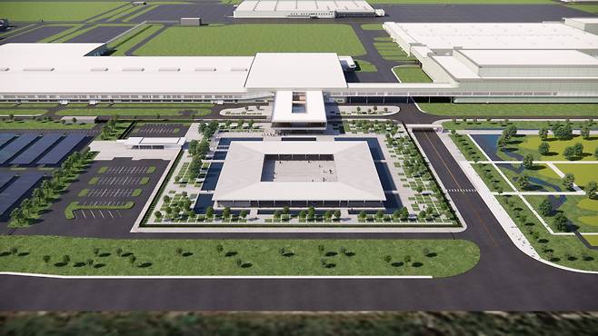 A rendering of Hyundai Motor Group Metaplant America in Bryan County, Georgia (Hyundai Motor Group)