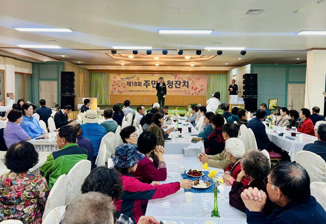 지난 20일 양평 성민교회에서 열린 마을잔치 모습. 독자 제공