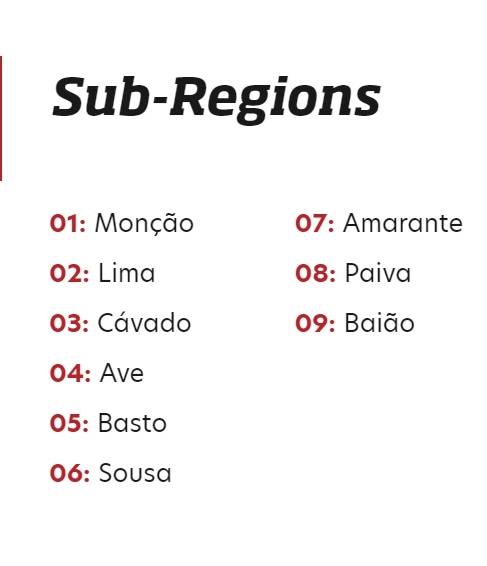 비뉴 베르데 세부산지. 포르투갈와인협회.