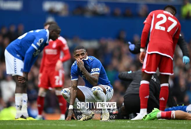 ▲ 베투의 부상에 충격을 먹은 에버튼