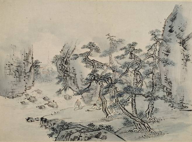 이인문 '소나무 아래 더위 피하기'(松壇避暑圖) [국립중앙박물관 제공. 재판매 및 DB 금지]