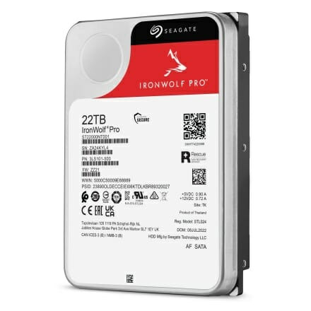 아이언울프 프로 22TB 하드디스크 드라이브. (사진=씨게이트)