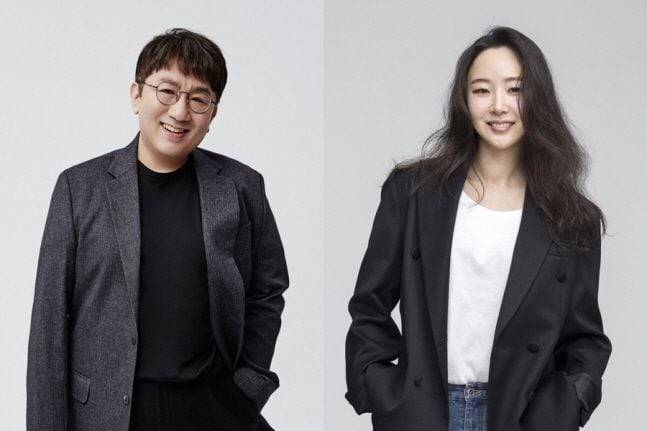 하이브 방시혁 의장(왼쪽), 어도어 민희진 대표. /스포츠조선