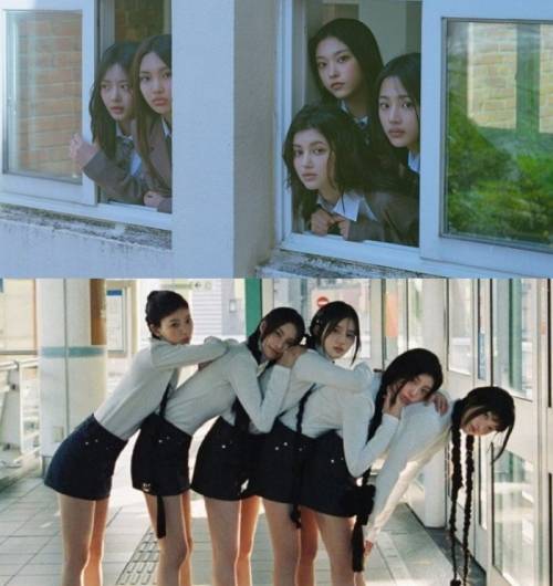 연예기획사 하이브 산하에 있는 레이블 간에 '카피 논란'이 불거졌다. 사진은 위부터 뉴진스와 아일릿. /사진=어도어
