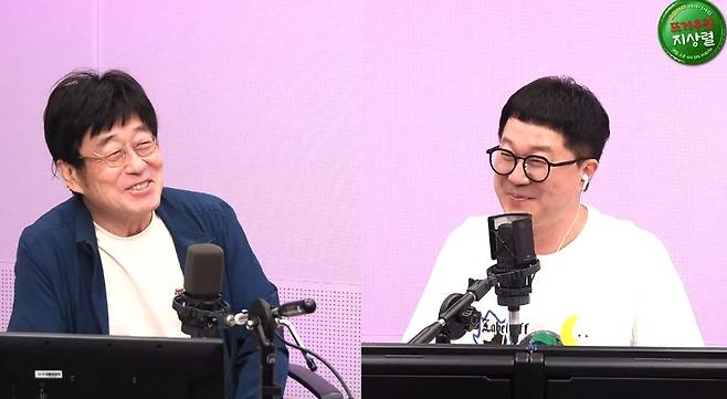 왼쪽부터 김창완 지상렬/SBS 러브FM ‘뜨거우면 지상렬’ 캡처