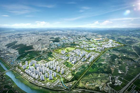 청주테크노폴리스 광역조감도. *재판매 및 DB 금지