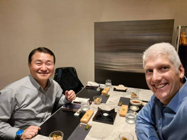 노태문 삼성전자 MX사업부장 사장은 릭 오스터로(Rick Osterloh) 구글 플랫폼·디바이스 사업 부사장을 만나 AI 협력을 논의했다.(사진=릭 오스터로 부사장 SNS)