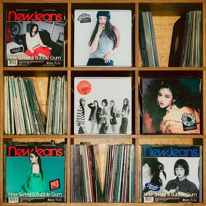 LP 콘셉트를 차용한 뉴진스의 새 싱글 ‘하우 스위트’ 어도어 제공