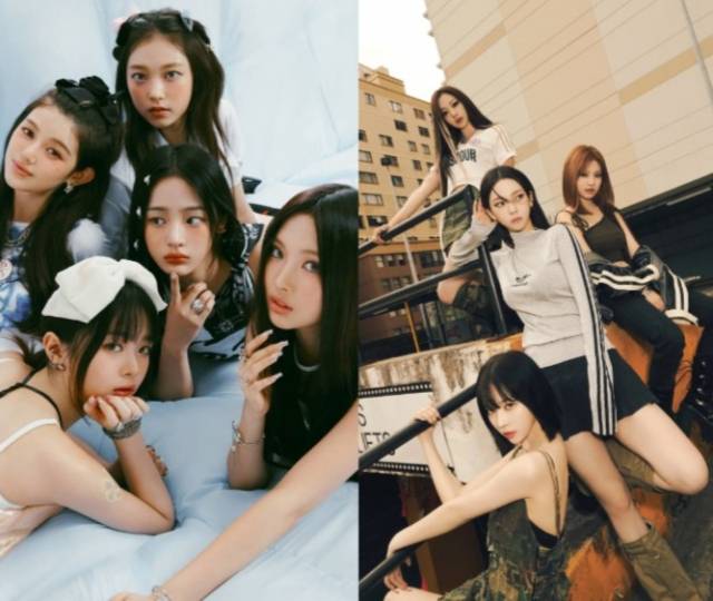 어도어 걸그룹 뉴진스(왼쪽)와 SM엔터테인먼트 걸그룹 에스파. 각사 제공