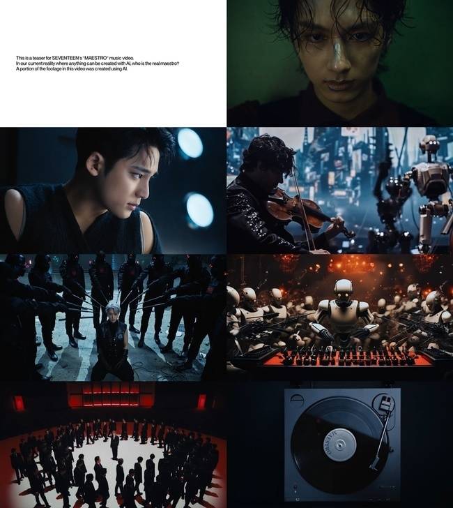 사진=세븐틴 ‘마에스트로’ 뮤직비디오 / 플레디스엔터테인먼트 제공