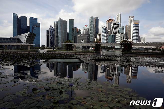 2021년 1월에 촬영된 싱가포르 도시 전경. 2021.1.25. ⓒ 로이터=뉴스1 ⓒ News1 김성식 기자