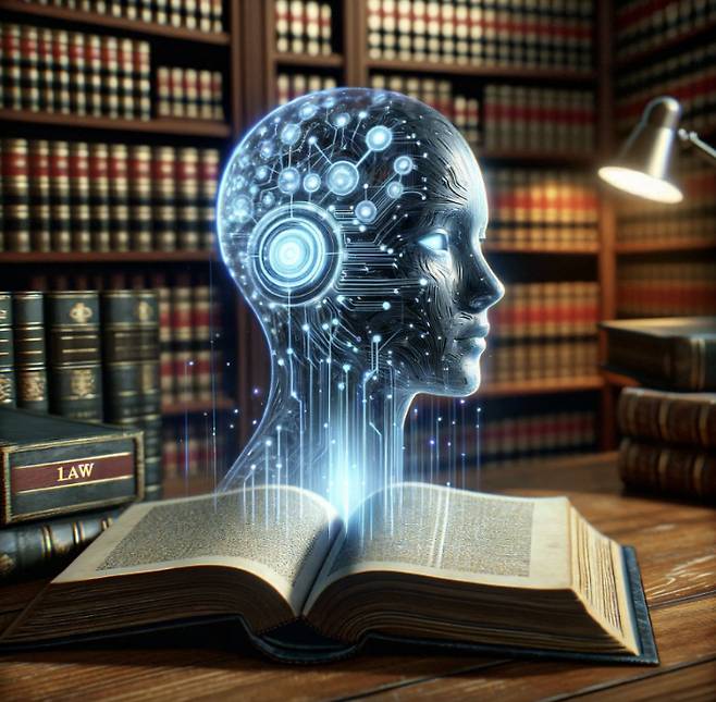 이미지 생성형 AI 챗봇이 만든 'AI 법안 관련' 이미지. 달리(DALL-E) 캡처