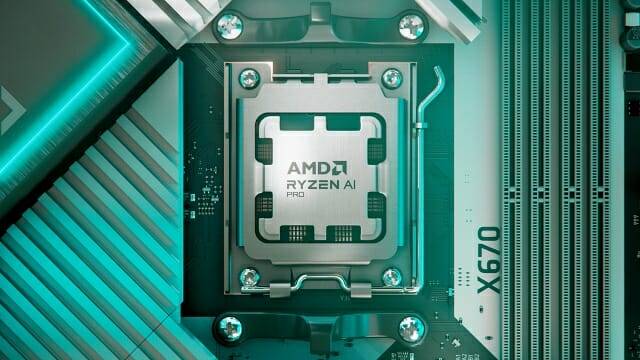 NPU(신경망처리장치)를 탑재한 라이젠 프로 8000 시리즈 프로세서. (사진=AMD)