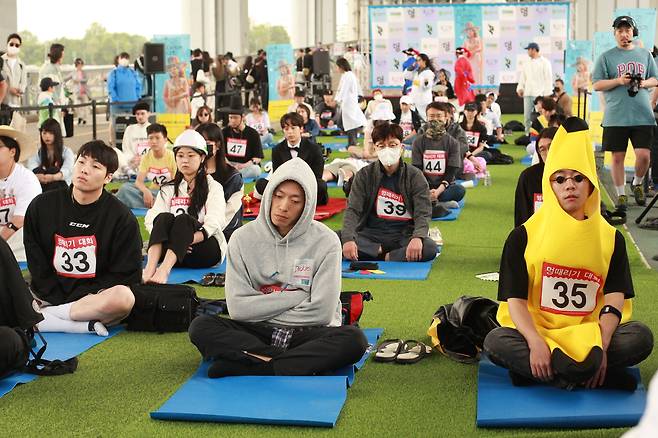 '한강 멍때리기 대회' 현장. /서울시 제공