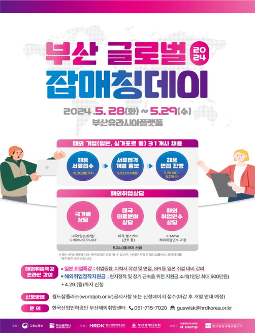 부산 글로벌 잡매칭데이 포스터./제공=부산시