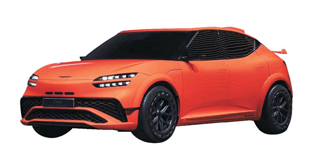제네시스가 2024 베이징 국제 모터쇼에서 공개한 ‘GV60 마그마 콘셉트’는 이용자에게 역동적인 주행을 제공하기 위해 전기차 GV60의 디자인과 성능을 끌어올린 차량이다.  제네시스 제공