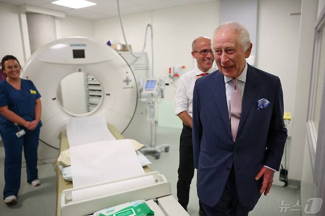 찰스 3세 영국 국왕이 암 진단을 받은 이후 처음으로 공식 석상에 모습을 드러냈다. 2024.04.30. ⓒ 로이터=뉴스1 ⓒ News1 정윤영 기자