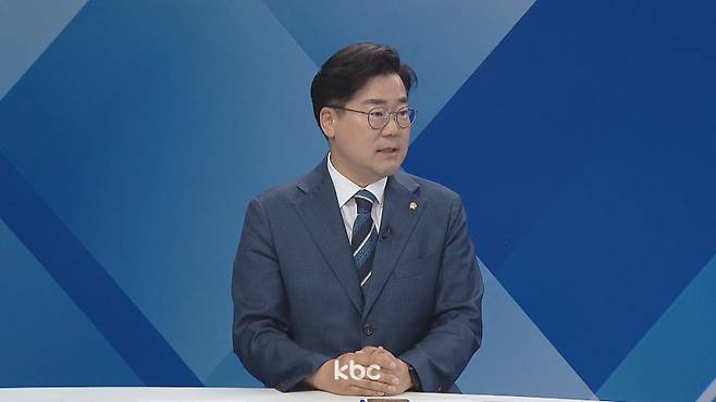 ▲ 30일 KBC '여의도초대석'에 출연한 박찬대 전 최고위원