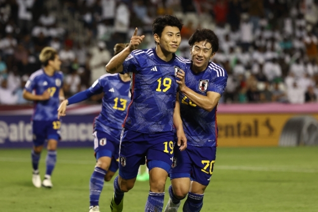 일본 U-23 축구. 연합뉴스