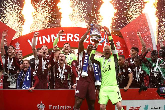 2020-21시즌 레스터 시티는 잉글랜드 FA컵 정상에도 올랐다. Getty Images