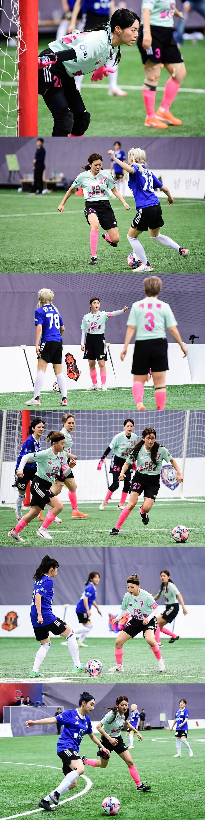 1일 오후 9시 방송되는 SBS ‘골(Goal) 때리는 그녀들’(이하 ‘골때녀’)에서 ‘FC불나비’와 ‘FC발라드림’의 제2회 SBS컵대회 1라운드 경기가 공개된다. 사진 | SBS