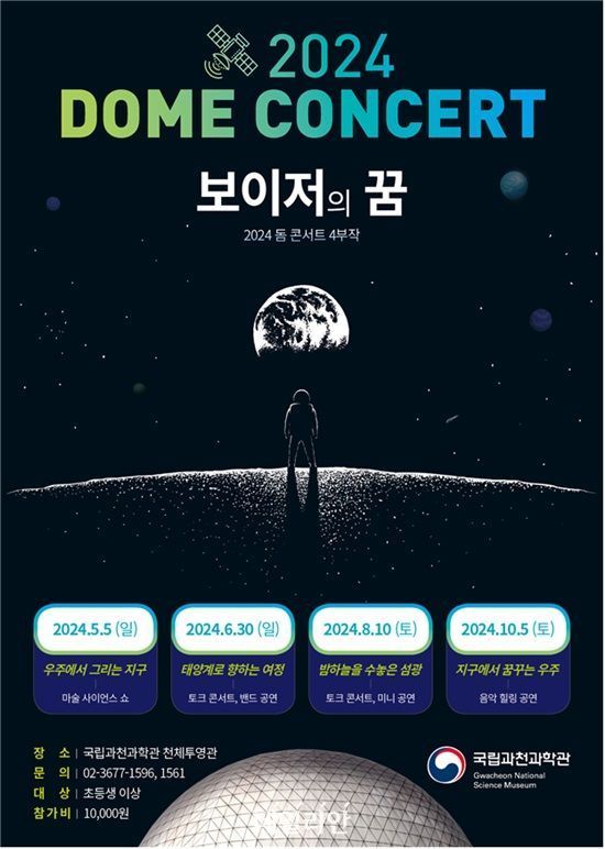 2024 돔 콘서트 ‘보이저의 꿈’ 포스터. ⓒ국립과천과학관