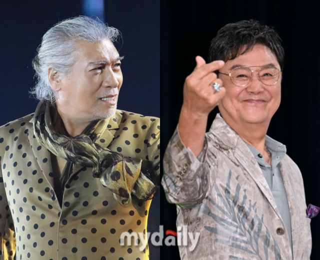 나훈아(왼쪽)와 남진 / 예아라 예소리, 마이데일리
