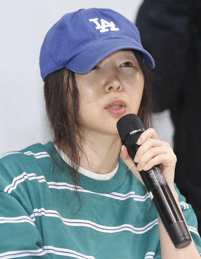 민희진 어도어 대표 기자회견(사진=뉴스1)