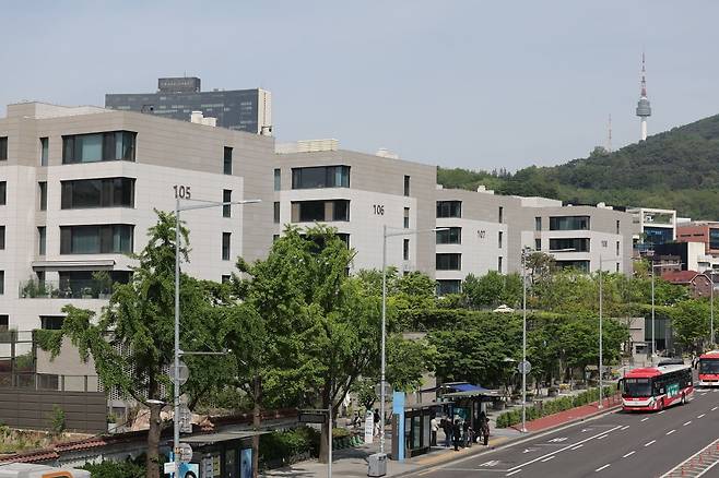 서울 용산구 한남동을 대표하는 고가주택 '나인원한남' (사진=연합뉴스)