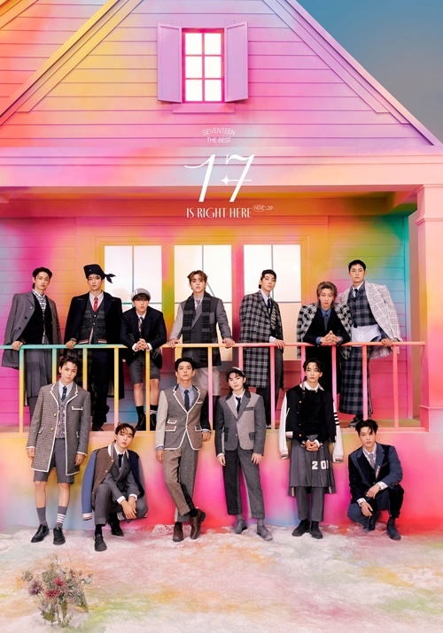 그룹 세븐틴이 베스트 앨범 ‘17 IS RIGHT HERE’로 일본의 주요 앨범 차트 정상을 차지했다. 사진=플레디스