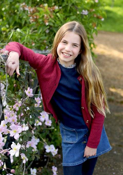 샬럿 공주의 9번째 생일 기념 사진./사진=X(엑스, 구 트위터)