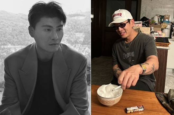 가수 카더가든(왼쪽)과 카더가든 인스타그램에 올라온 래퍼 뱃사공 사진./ 두루두루아티스트컴퍼니, 인스타그램