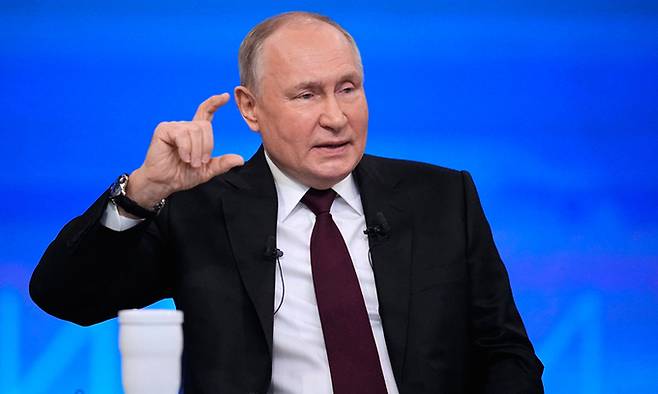 블라디미르 푸틴 대통령. AP연합뉴스