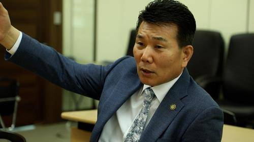 연합뉴스와 인터뷰 중인 서기원 실종아동찾기협회 대표 [촬영 이건희]