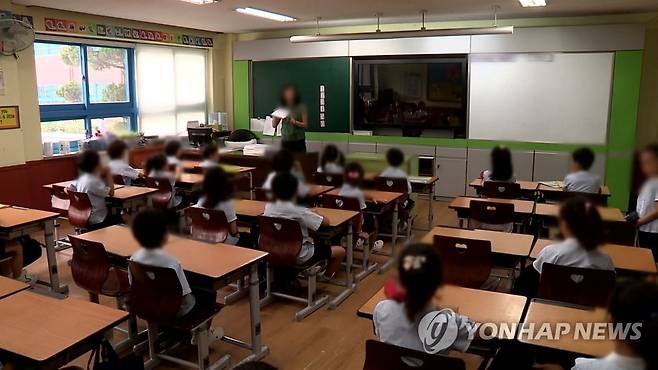 초등학교 교실 [연합뉴스TV 제공]