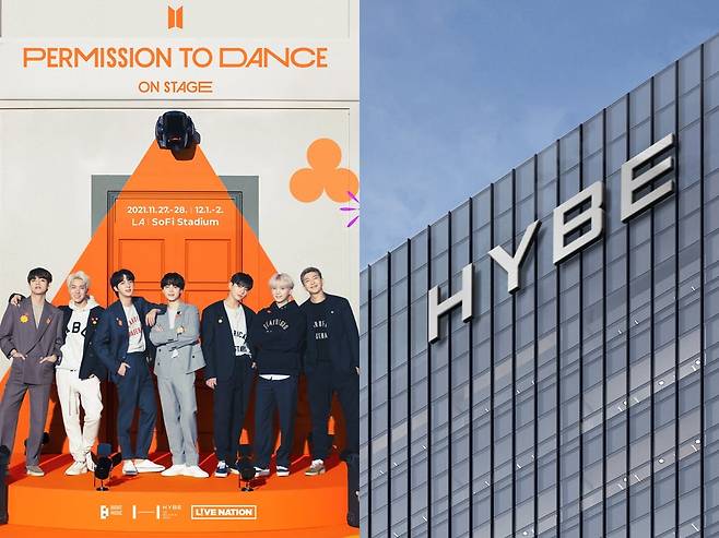 그룹 방탄소년단, 하이브 사옥/사진=빅히트뮤직, 하이브