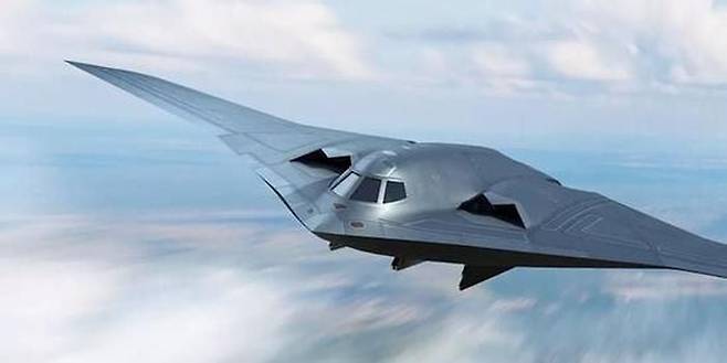 중국 인터넷에 올라와 있는 장거리 스텔스 폭격기 훙(H)-20 상상도./중국 소셜미디어