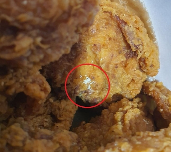 대형마트에서 판매한 치킨에서 파리알로 추정되는 물질이 발견됐다. /사진=연합뉴스