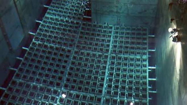 고리1호기 사용 후 핵연료 모습