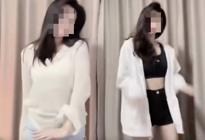 시아오빙신의 생방송 장면 일부./사진=더우인
