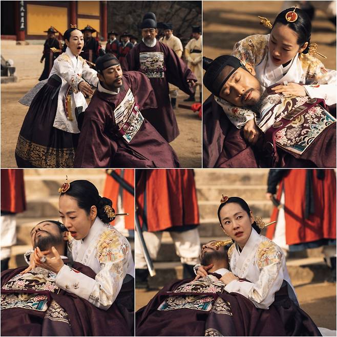 피범벅 김주헌, 끌어안은 명세빈 [세자가 사라졌다]