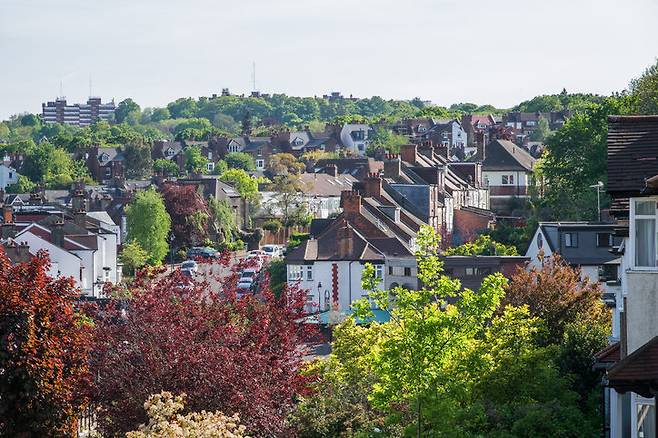 영국 런던 교외에 위치한 테라스 하우스. 게티이미지