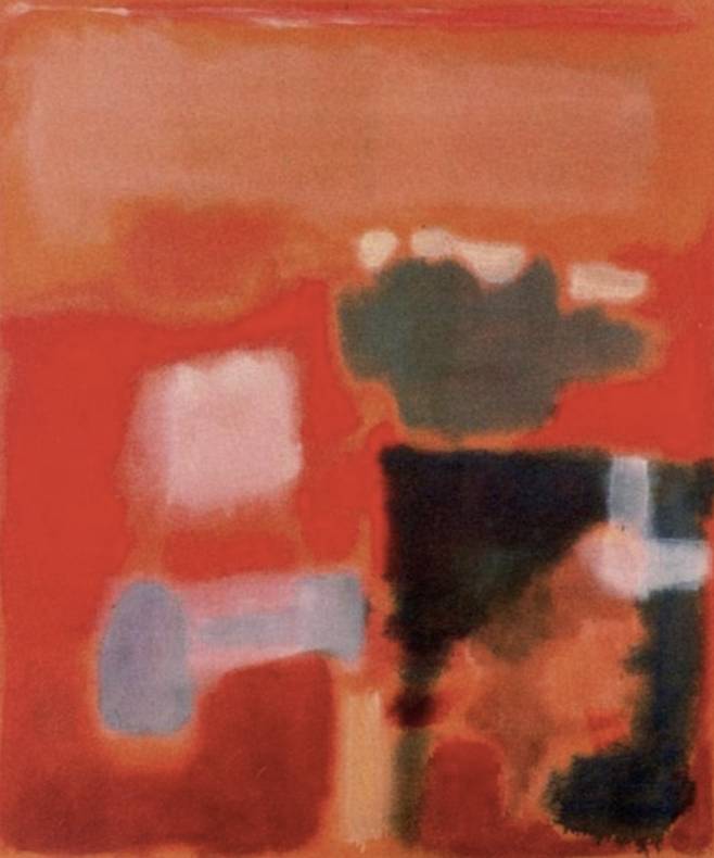 ‘멀티폼(Multiforms·다형태)’ 연작 중 하나인 작품. 마크 로스코, 넘버 1, 1949. 로스코의 추상을 보여주는 초기 작품이다. 앙리 마티스의 작품에 영감을 받아 그는 배경 위에 덩그러니 떠다니는 색면을 그렸다.