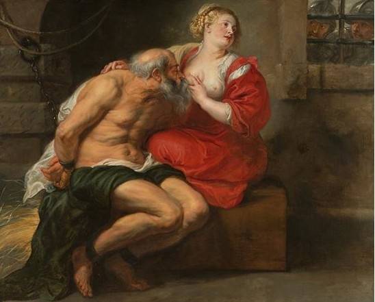 '로마인의 자비(시몬과 페로)'  암스테르담 국립미술관 소장