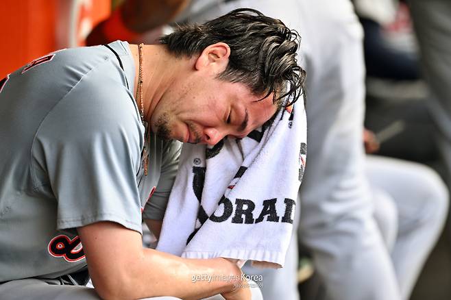 바이러스성 질환으로 부상자명단에 이름을 올린 마에다 겐타. 게티이미지